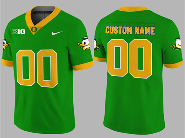 Women's Green Oregon Ducks Active Player Custom Stitched Football Jersey(Run Small)